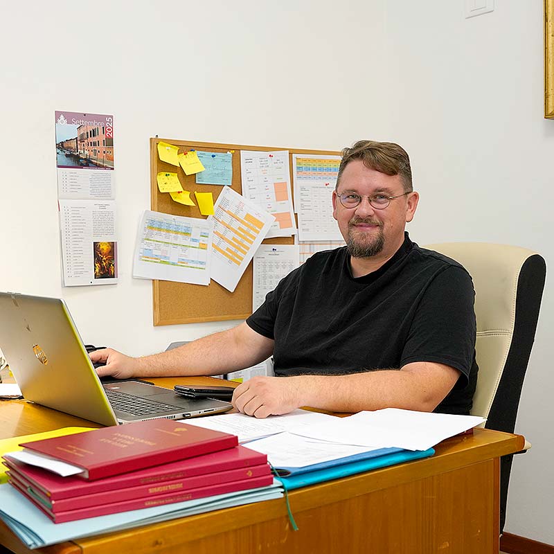 Das Bild zeigt den Novizenmeister, Frater Jakobus Janci.