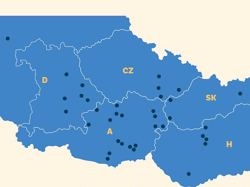 Das Bild zeigt die Ordensprovinz Europa Mitte.